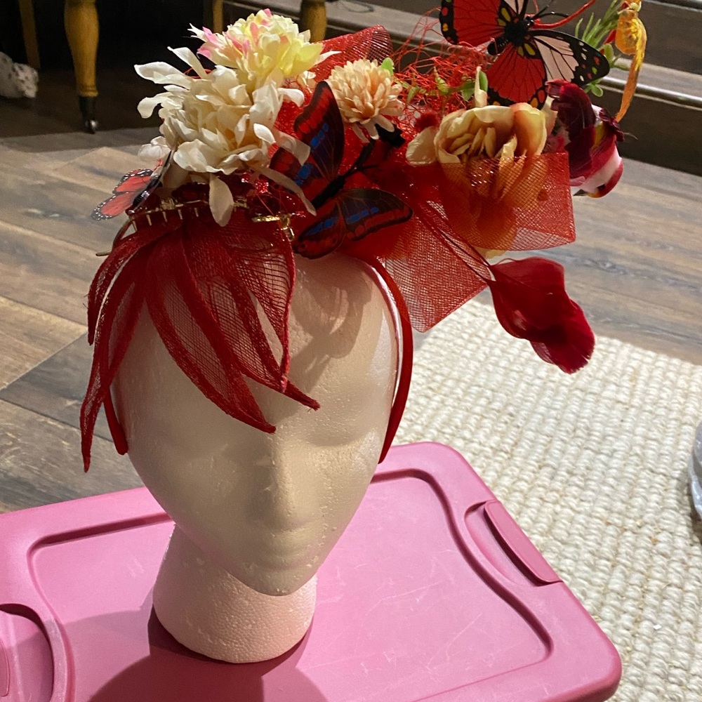 Kentucky Derby headband red